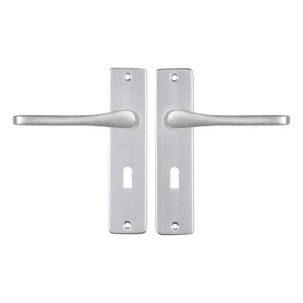 Starx Deurklink Aluminium – Deurbeslag – Deurschild met Sleutelgat (SL56) – Deurklink Vlinder Starx Deurklink Aluminium – Deurbeslag – Deurschild met Sleutelgat (SL56) – Deurklink Vlinder