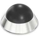 Stopper Nikkel Klein Chroom Wandmontage