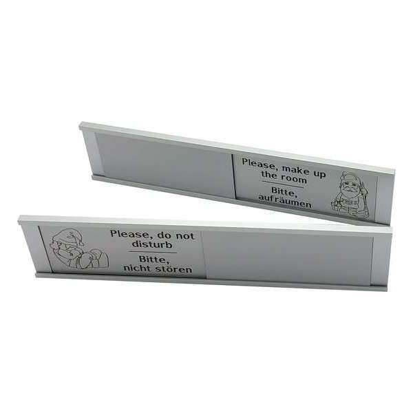 Schuifbordje Bitte nicht stören Grijs - 255 mm x 57 mm - Bevestiging twee 3M dubbelzijdige stickers - Promessa-Design. Schuifbordje Bitte nicht stören Grijs - 255 mm x 57 mm - Bevestiging twee 3M dubbelzijdige stickers - Promessa-Design.
