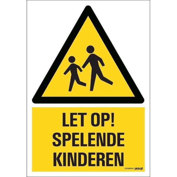 Pickup bord 23x33 cm Combinatie - Let op spelende kinderen Pickup bord 23x33 cm Combinatie - Let op spelende kinderen