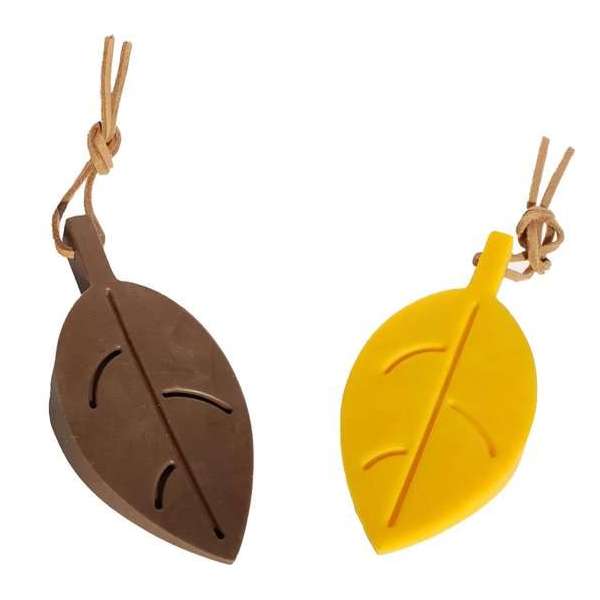 Deurstopper Lente Blad – Geel En Bruin - Siliconen - 2 Stuks Deurstopper Lente Blad – Geel En Bruin - Siliconen - 2 Stuks