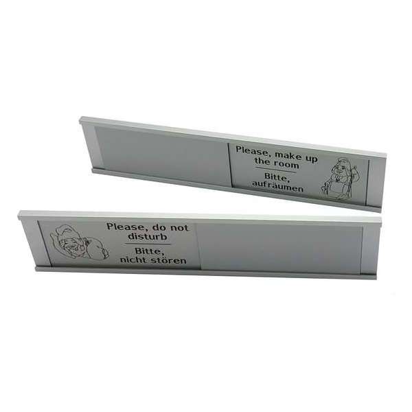 Schuifbordje Bitte nicht stören - 255 mm x 57 mm - Bevestiging twee 3M dubbelzijdige stickers - Promessa-Design. Schuifbordje Bitte nicht stören - 255 mm x 57 mm - Bevestiging twee 3M dubbelzijdige stickers - Promessa-Design.