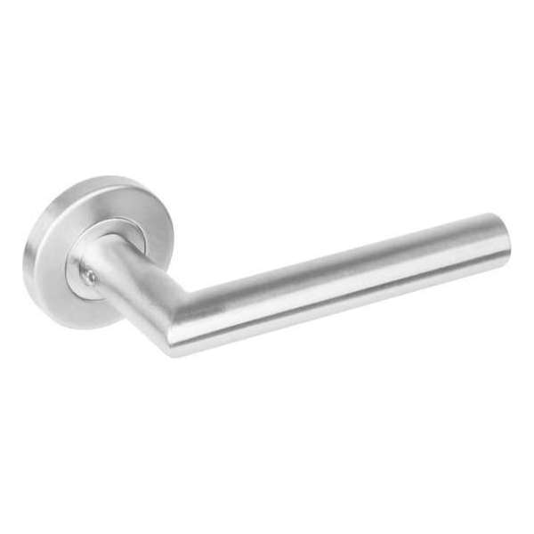 Intersteel Deurkruk Hoek 90° op rozet met 7 mm nok rvs geborsteld Intersteel Deurkruk Hoek 90° op rozet met 7 mm nok rvs geborsteld