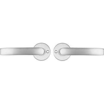 Starx Deurklink Aluminium – Deurbeslag – Deurkruk met Rond – Rozet – Blind – Deurklink Blok