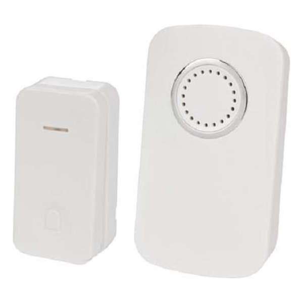 Velleman Deurbel Ip44 Draadloos 150 Meter Wit Velleman Deurbel Ip44 Draadloos 150 Meter Wit