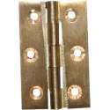 Qlinq Scharnier met Vaste Pen - Messing - 60 x 40 mm