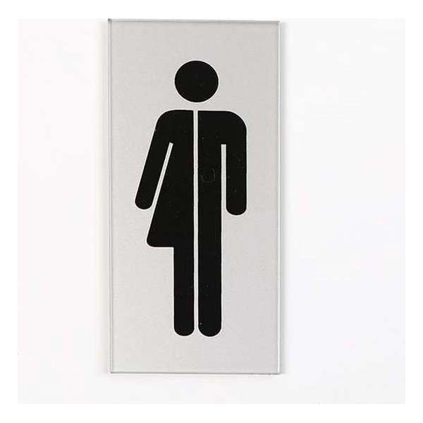 Toilet deurbordje dames heren WC gender neutraal. Acrylaat. Toilet deurbordje dames heren WC gender neutraal. Acrylaat.