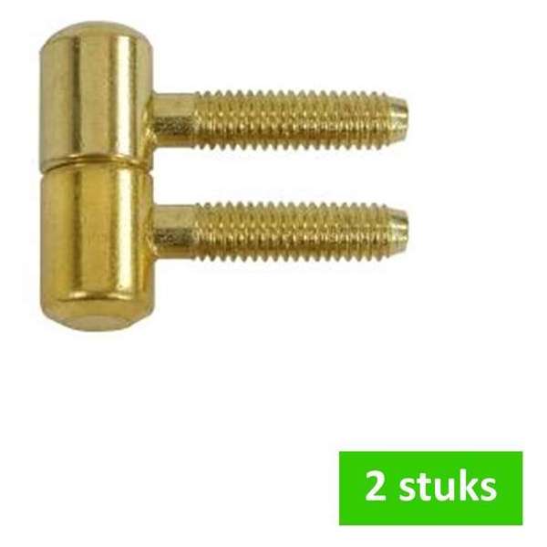i-FIX inboorpaumelle | 13 mm | vermessingd | 2 STUKS i-FIX inboorpaumelle | 13 mm | vermessingd | 2 STUKS