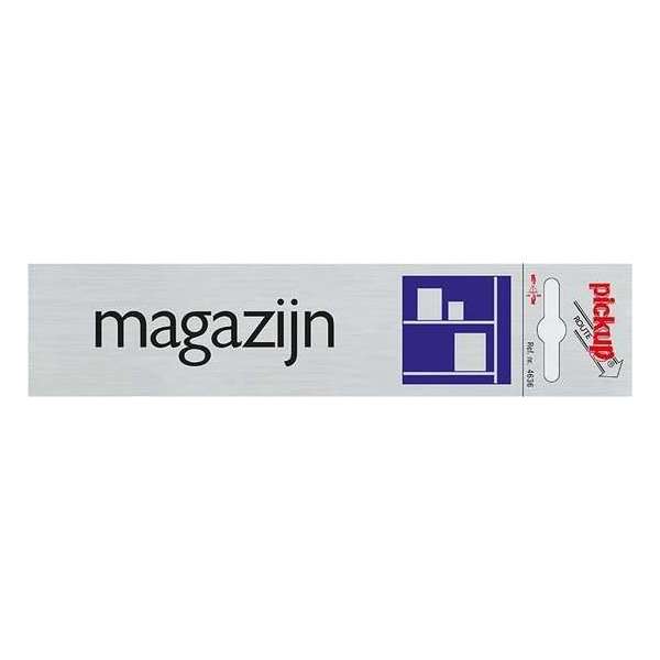 Pickup magazijn deurbordje - 165 x 44 mm Pickup magazijn deurbordje - 165 x 44 mm