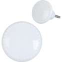 Clayre & Eef Deurknop Ø 4*4 cm Wit Keramiek Rond Bolletjes Meubelknop