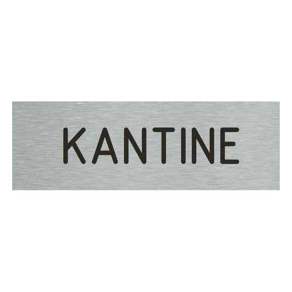 Deurbordje - kantinebord - bordje - kantine - rechthoekig met RVS look Deurbordje - kantinebord - bordje - kantine - rechthoekig met RVS look