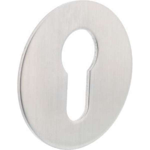 Intersteel Rozet met profielcilindergat ø55x2 mm zelfklevend rvs geborsteld Intersteel Rozet met profielcilindergat ø55x2 mm zelfklevend rvs geborsteld