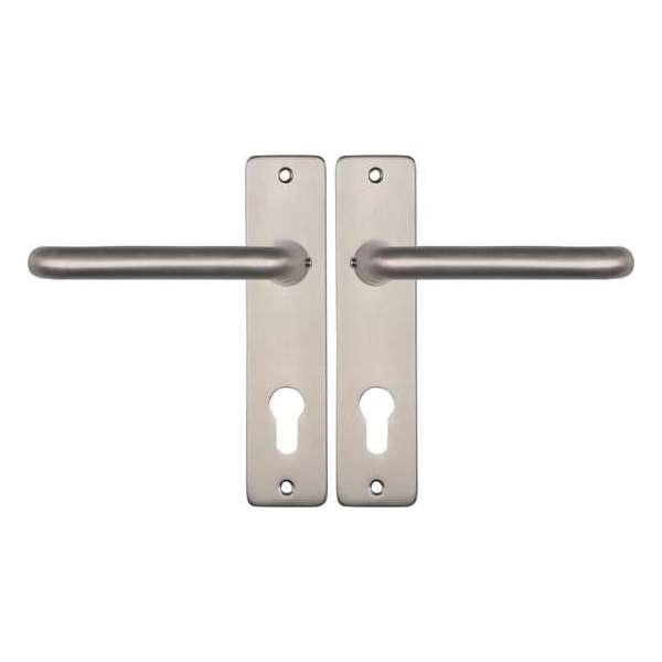 Starx Deurklink RVS – Deurbeslag – Deurschild voor Profielcilinder (PC72) – Deurklink Coupe Starx Deurklink RVS – Deurbeslag – Deurschild voor Profielcilinder (PC72) – Deurklink Coupe