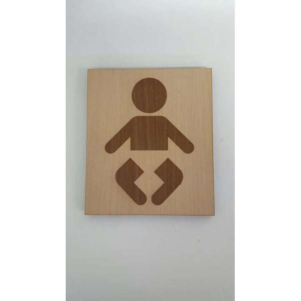 Bordje pictogram baby - groot Bordje pictogram baby - groot