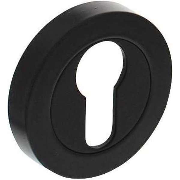 Intersteel Rozet met profielcilindergat 52x10mm mat zwart Intersteel Rozet met profielcilindergat 52x10mm mat zwart