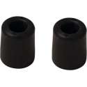 4x stuks deurstopper / deurstoppers rubber zwart - 35 mm lengte - deurbuffers / deurbuffer - stootdoppen