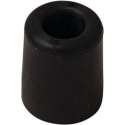 1x stuks deurstopper / deurbuffer rubber zwart  35 mm