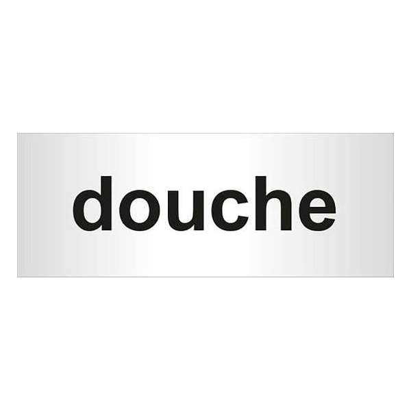 Aluminium deur tekstbordje bedrukt met tekst douche - 130 mm x 50 mm x 0,5 mm - Deur tekstbordje douche - Promessa-Design. Aluminium deur tekstbordje bedrukt met tekst douche - 130 mm x 50 mm x 0,5 mm - Deur tekstbordje douche - Promessa-Design.