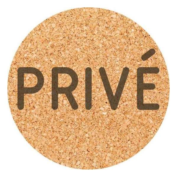 Deurbordje - privé bord - privé - bordje - rond - Kurk Deurbordje - privé bord - privé - bordje - rond - Kurk