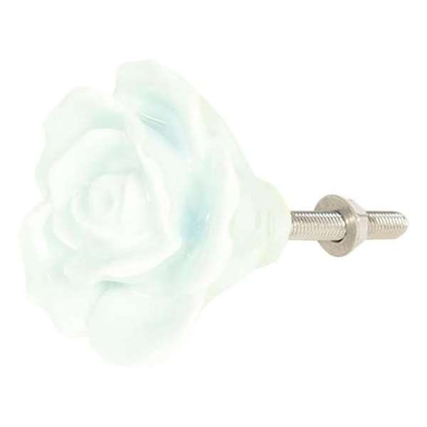 Clayre & Eef Deurknop Ø 4 cm Licht Groen Keramiek Roos Meubelknop Clayre & Eef Deurknop Ø 4 cm Licht Groen Keramiek Roos Meubelknop
