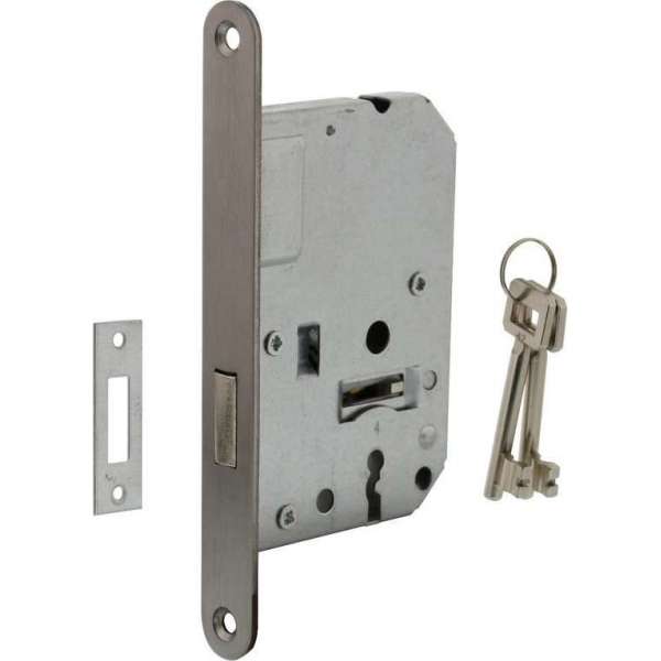 Intersteel Woningbouw klavier kastslot 55 mm rvs geborsteld Intersteel Woningbouw klavier kastslot 55 mm rvs geborsteld