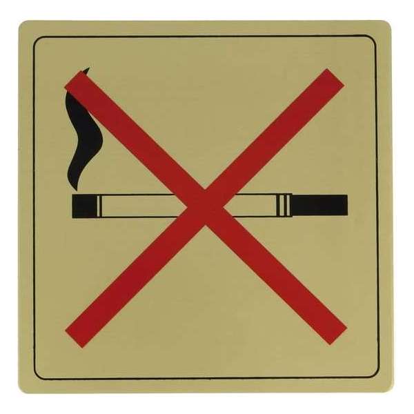 Niet roken – zelfklevend Deurbordje Sticker- Gouden Aluminium – 14 x14cm Niet roken – zelfklevend Deurbordje Sticker- Gouden Aluminium – 14 x14cm