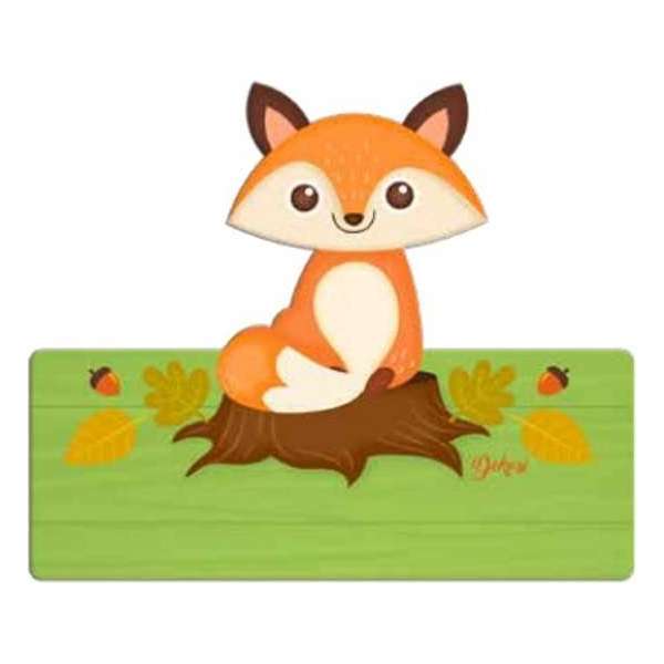 Naambord Vos - Kind - Meisje - Jongen - Hout - Dekori - Babykamer - Kinderkamer Naambord Vos - Kind - Meisje - Jongen - Hout - Dekori - Babykamer - Kinderkamer