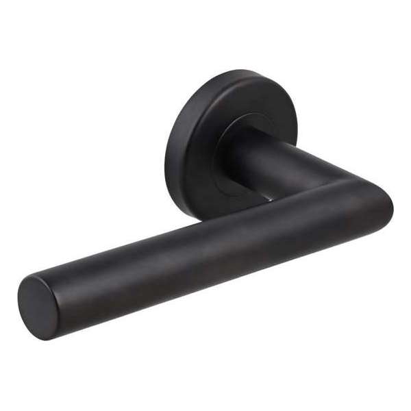 Deurkruk mat zwart van WDMT™ | 2 stuks | Geveerd | Deurkrukken met mat-zwarte finish | Stijlvolle zwarte deurkrukken | Zwart Deurkruk mat zwart van WDMT™ | 2 stuks | Geveerd | Deurkrukken met mat-zwarte finish | Stijlvolle zwarte deurkrukken | Zwart