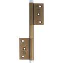 AMIG Veerscharnier Deurveer scharnier – 180 x 80 x 4mm - 40kg - Instelbare sluitkracht – Bruin Aluminium
