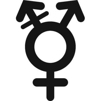 Toiletbordje WC Genderneutraal - 49 x 72mm  - zwart plexiglas - incl. dubbelzijdig 3M tape