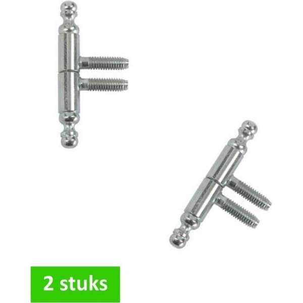 i-Fix inboorpaumelle | 11 x 75 mm | vaaskop | verchroomd | 2 STUKS i-Fix inboorpaumelle | 11 x 75 mm | vaaskop | verchroomd | 2 STUKS