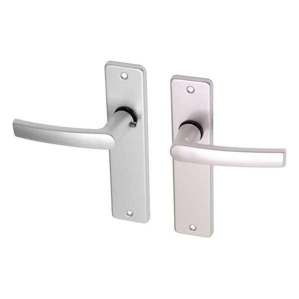Wovar Deurkruk met blind schild aluminium blokmodel - Per Set Wovar Deurkruk met blind schild aluminium blokmodel - Per Set