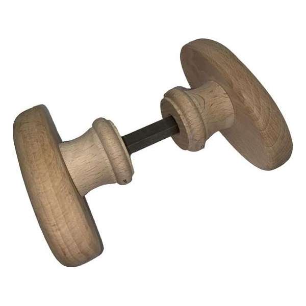 Beukenhouten deur klink, deurklink, ovaal 90x45x5 mm Beukenhouten deur klink, deurklink, ovaal 90x45x5 mm