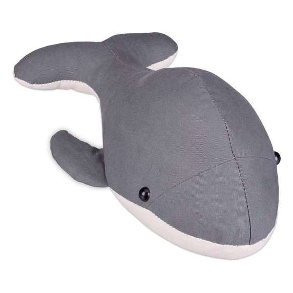 Relaxdays deurstopper walvis - zachte deurstop dier - stoffen deurhouder - zand - zwaar Relaxdays deurstopper walvis - zachte deurstop dier - stoffen deurhouder - zand - zwaar