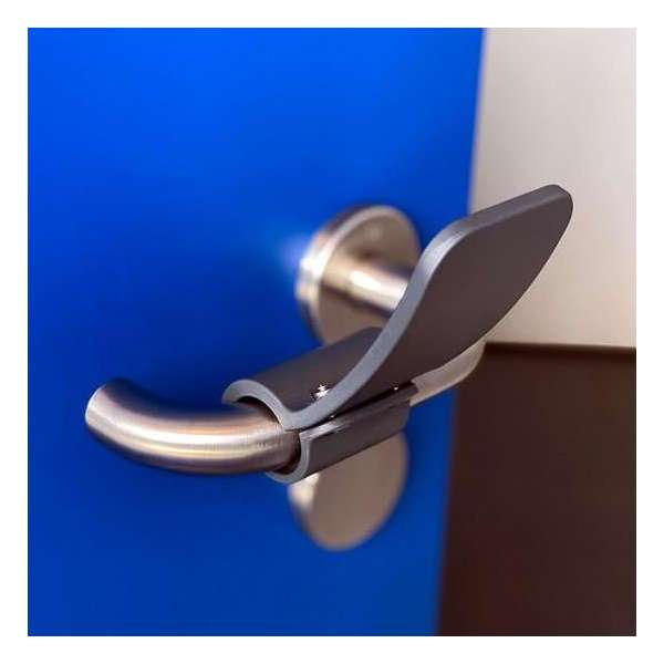 Hygiëne Deurklink - Handsfree Deuropener - Hygiënische deuropener - Contactloze deuropener - 1 stuk - Antraciet Hygiëne Deurklink - Handsfree Deuropener - Hygiënische deuropener - Contactloze deuropener - 1 stuk - Antraciet