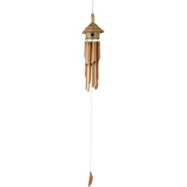 J-Line Windgong Vogelhuisje Bamboe Naturel Medium J-Line Windgong Vogelhuisje Bamboe Naturel Medium