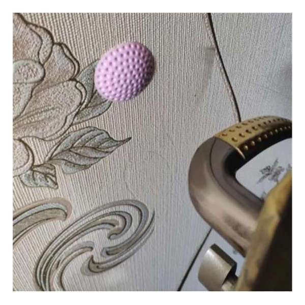 Deur Stopper Klink en Muur Beschermer Roze Deur Stopper Klink en Muur Beschermer Roze