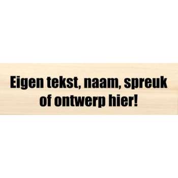 populieren plank te personaliseren met naam, eigen tekst of eigen ontwerp - naambord - bewegwijzering 37x10cm