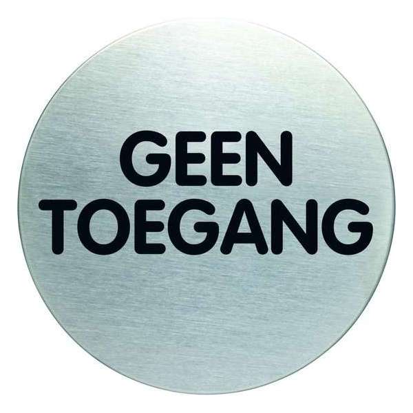 Pictogram|Deurbordje|Geen toegang | RVS | Durable Pictogram|Deurbordje|Geen toegang | RVS | Durable