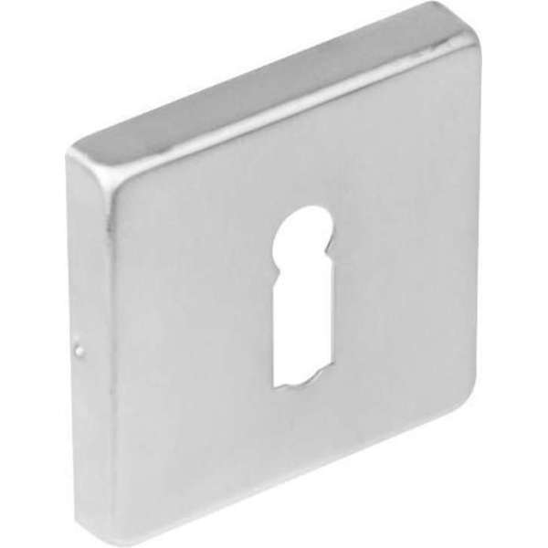 Intersteel Rozet vierkant met sleutelgat rvs geborsteld Intersteel Rozet vierkant met sleutelgat rvs geborsteld