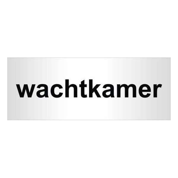 Aluminium deurbordje bedrukt met tekst wachtkamer - 130 mm x 50 mm x 0,5 mm - Deur tekstbordje wachtkamer - Promessa-Design. Aluminium deurbordje bedrukt met tekst wachtkamer - 130 mm x 50 mm x 0,5 mm - Deur tekstbordje wachtkamer - Promessa-Design.