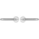 Starx Deurklink Aluminium – Deurbeslag – Deurkruk met Rond – Rozet – Blind – Deurklink Coupe