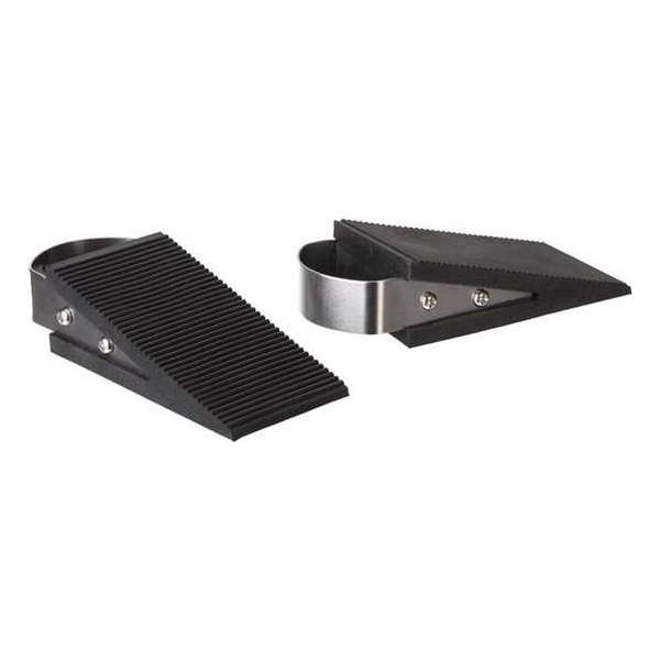 Perel Deurstoppers 12 X 4,9 X 3 Cm Rvs/rubber Zwart 2 Stuks Perel Deurstoppers 12 X 4,9 X 3 Cm Rvs/rubber Zwart 2 Stuks