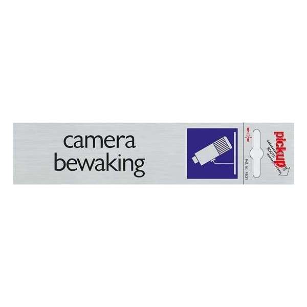 Pickup camerabewaking deurbordje - 165 x 44 mm Pickup camerabewaking deurbordje - 165 x 44 mm