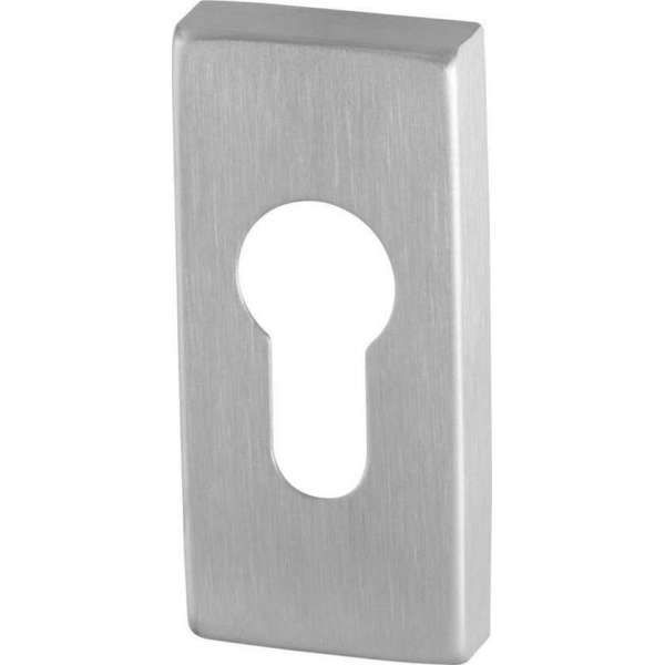 GPF0902.01 RVS geborsteld cilinderrozet rechthoekig 70x32x10mm GPF0902.01 RVS geborsteld cilinderrozet rechthoekig 70x32x10mm
