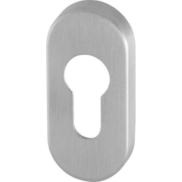 GPF0902.04 RVS geborsteld cilinderrozet ovaal 70x32x10mm GPF0902.04 RVS geborsteld cilinderrozet ovaal 70x32x10mm