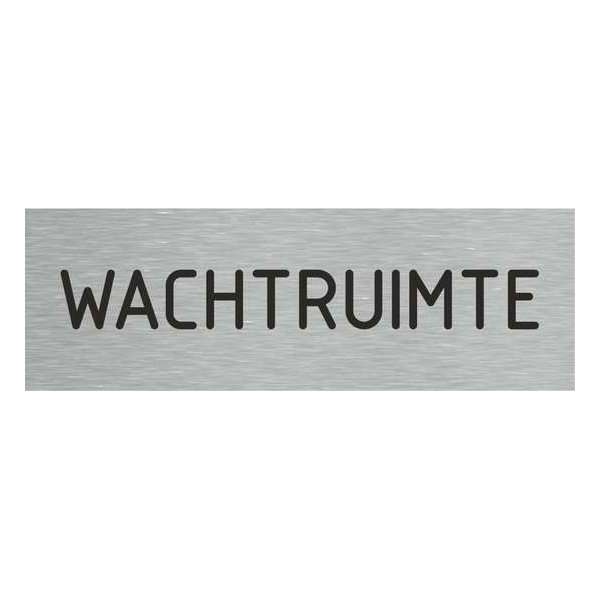 Deurbordje - wachtruimte bord - bordje - wachtruimte - rechthoekig met RVS look Deurbordje - wachtruimte bord - bordje - wachtruimte - rechthoekig met RVS look