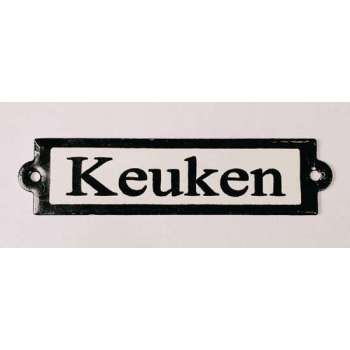 Keuken - Naambordje - 10 x 2,5 cm