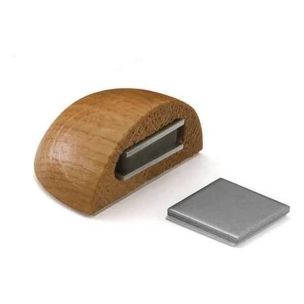 Zelfklevende deurstop (kleur eiken) Zelfklevende deurstop (kleur eiken)