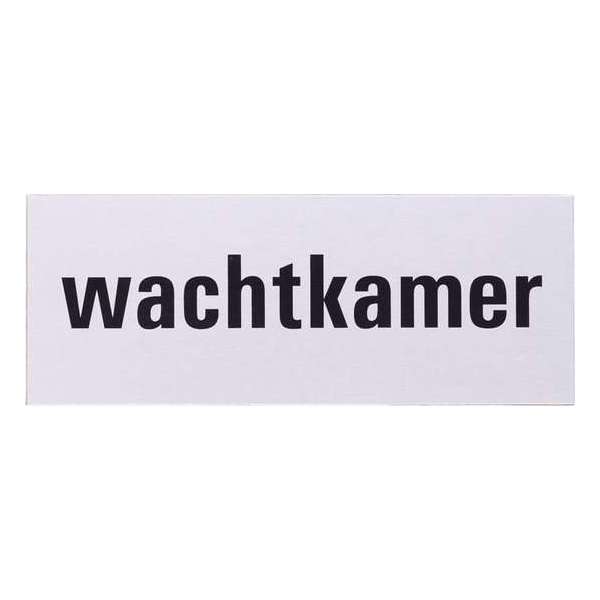 Aluminium deurbordje tekst: wachtkamer Zelfklevend | 130x50x0,5 mm | deur bordje wachtkamer Aluminium deurbordje tekst: wachtkamer Zelfklevend | 130x50x0,5 mm | deur bordje wachtkamer